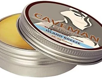 Caveman Island Breeze Beard Balm, Leave in Conditioner, All Natural Beard Balm and Mustache Wax