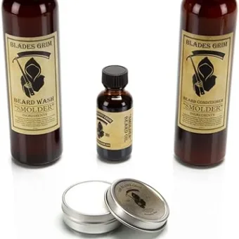 – Smolder Beard Care Kit: Wash, Conditioner, Oil, Wax, Comb