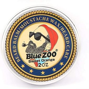 Blue ZOO Organic And Moisturizing Beard Oil Balm Mustache Wax Styling Beeswax And Beard Mustache Comb Set