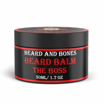 50ml Beard Balm For Men Beard Conditioner with Shea Butter, Jojoba Oil, Almond Oil | Nourishing Beard Moisturiser for Coarse Hair | Choice of 6 Scents (The Boss)