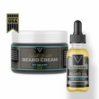 Beard Oil & Cream Gift Set - Moisturizing Oils and Conditioners for Healthy Beard and Mustache Growth