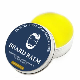 Beard Balm Men Free Washing Premium Beard Oil Hair Care, Beard Shape Beard Cream Premium Beard Care Beard Butter 2oz (Blue Box)