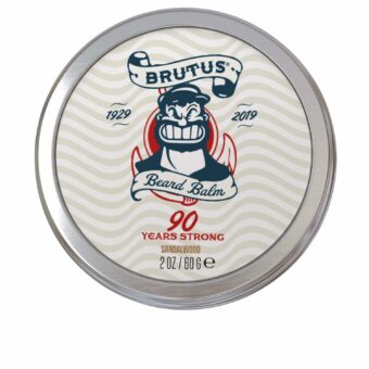 Brutus Beard Balm for Men, Non-Greasy Leave-in Conditioner with Matte Finish, Styling Balm Enriched with Jojoba Oil, Hemp Seed, and Vitamin E, Sandalwood Scent, 2 oz