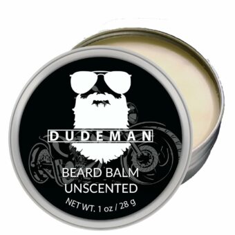 DUDEMAN Unscented Beard Balm, All natural beard balm, Conditioning beard balm, Leave in beard conditioner, Beard balm,